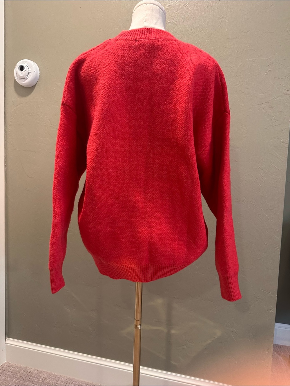 Baltic Born Raspberry Red Oversized Crewneck Sweater - Picture 5 of 7